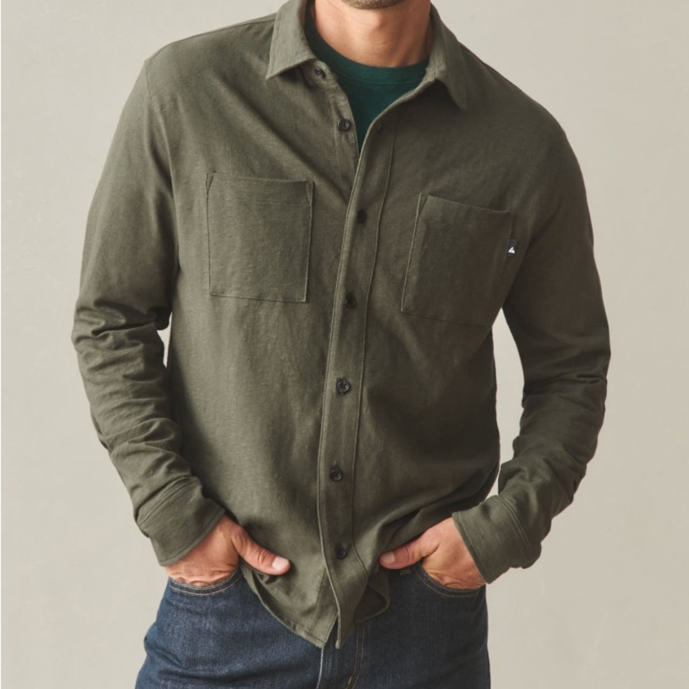 American Giant Premium Slub Button Up Long Sleeve